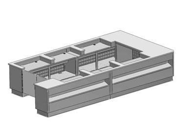 Cash counter blueprint by Diamond Group