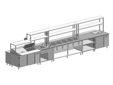 Chef counter blueprint by Diamond Group