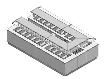 Hot cold buffet blueprint by Diamond Group