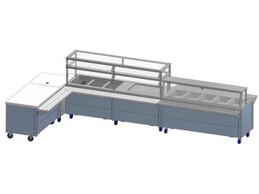 Modular school cafeteria blueprint by Diamond Group